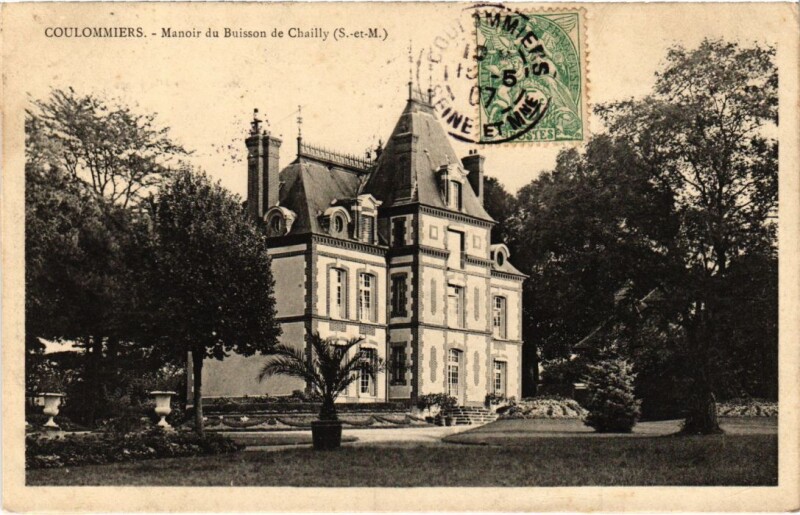 Carte postale ancienne Coulommiers Manoir du Buisson de Chailly France à Coulommiers