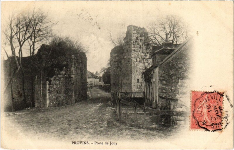 Carte postale ancienne Provins Porte de Jouy France à Provins