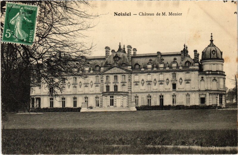 Carte postale ancienne Noisiel Chateau de M Menier France à Noisiel