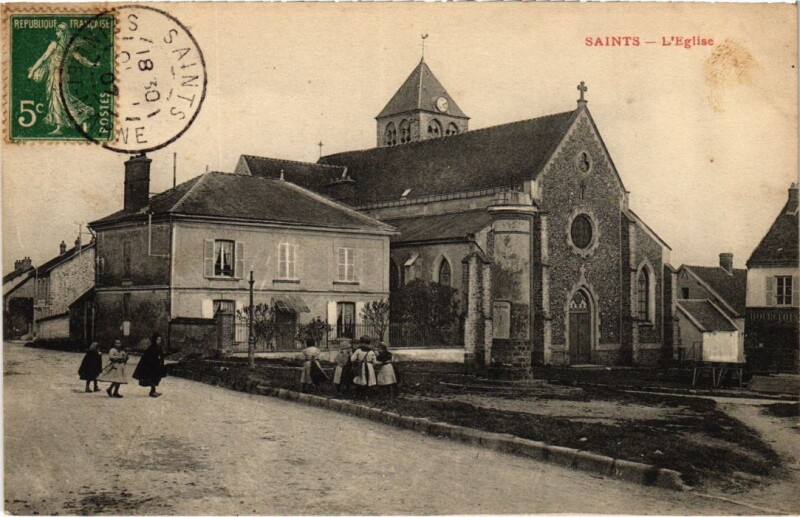 Carte postale ancienne Saints L'Eglise France