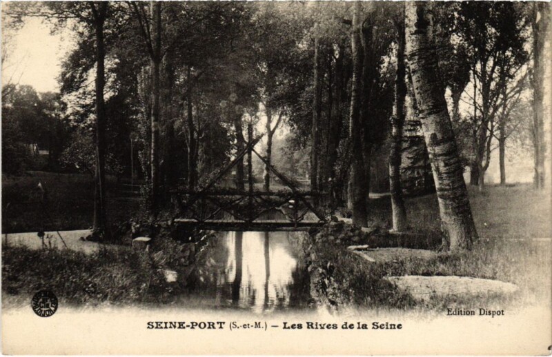 Carte postale ancienne Seine-Port Les Rives de la Seine France à Seine-Port