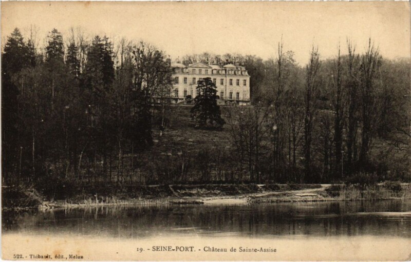 Carte postale ancienne Seine-Port Chateau de Sainte-Assise France à Seine-Port