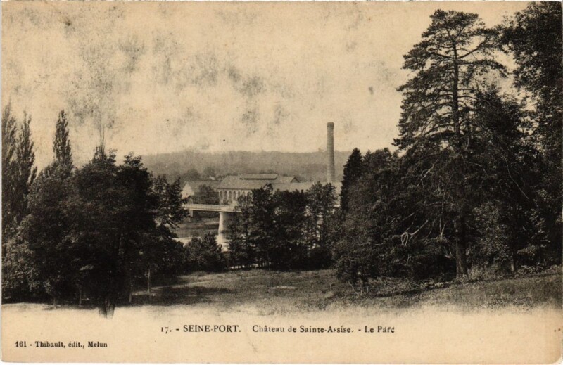 Carte postale ancienne Seine-Port Chateau de Sainte-Assise France à Seine-Port