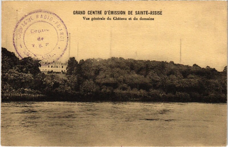 Carte postale ancienne Seine-Port Vue Generale du Chateau France à Seine-Port