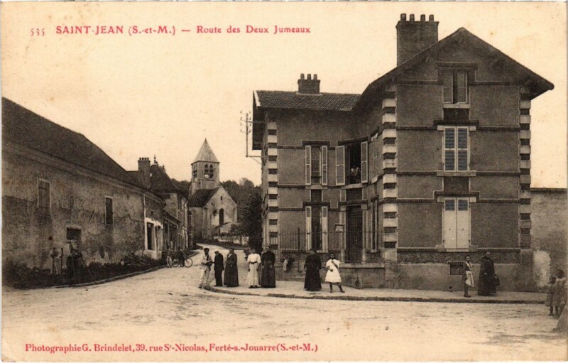 Carte postale ancienne Saint-Jean Route des Deux Jumeaux France à Meaux