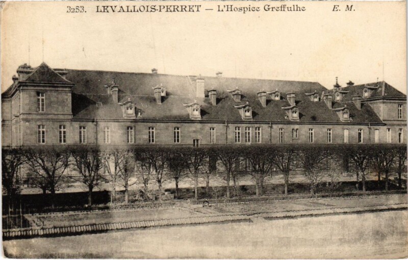 Carte postale ancienne Levallois Hospice Greffulhe