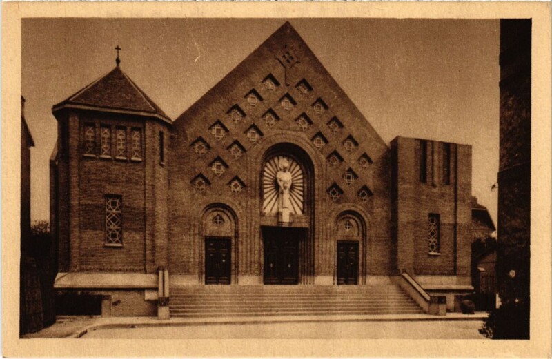Carte postale ancienne Clamart Eglise Saint-Joseph à Clamart