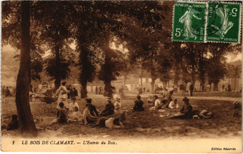 Carte postale ancienne Clamart Entree du Bois à Clamart