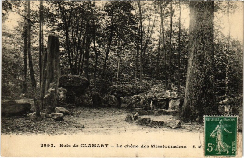 Carte postale ancienne Clamart Le chene des Missionnaires à Clamart
