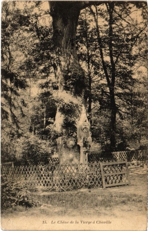 Carte postale ancienne Chaville La Chene de la Vierge à Chaville