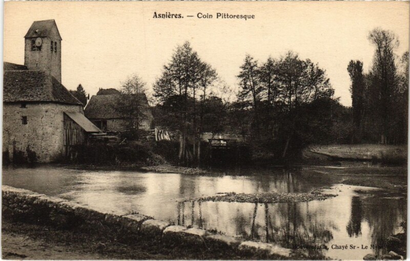 Carte postale ancienne Asnieres coin pittoresque