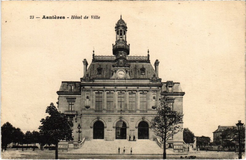 Carte postale ancienne Asnieres Hotel de Ville