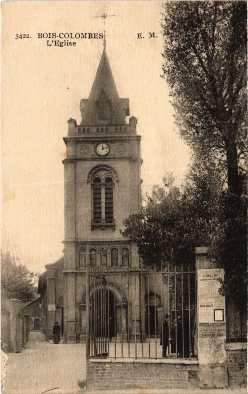 Carte postale ancienne Bois de Boulogne Eglise