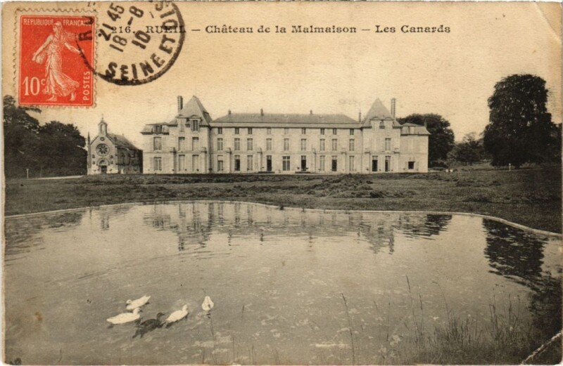 Carte postale ancienne Malmaison Le Cabinet de l'Empereur