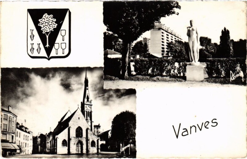 Carte postale ancienne Vanves souvenir à Vanves