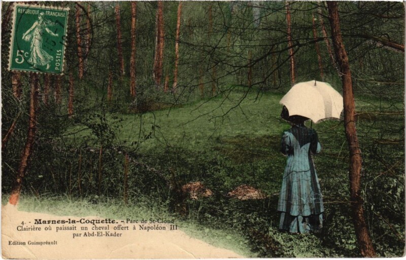 Carte postale ancienne Marnes la Coquette Parc de Saint-Cloud à Marnes-la-Coquette