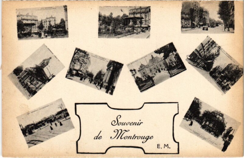 Carte postale ancienne Montrouge souvenir à Montrouge