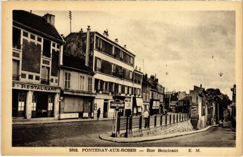 Carte postale ancienne Fontenay aux Roses Rue Boucicaut à Fontenay-aux-Roses