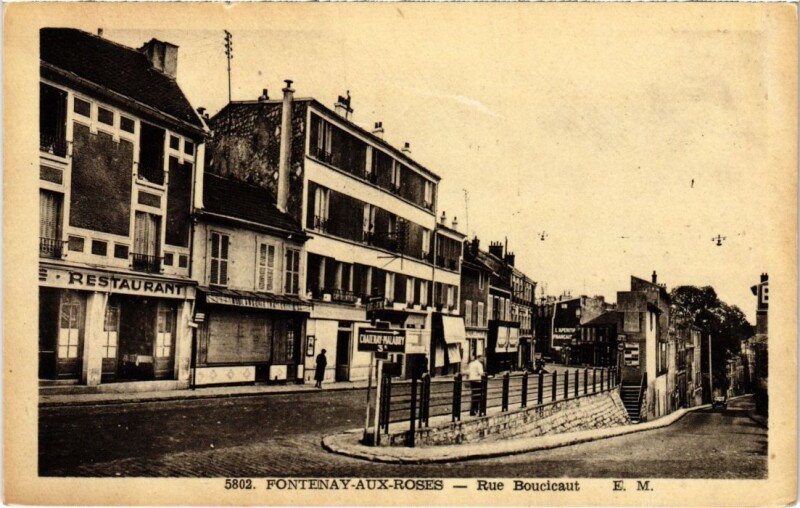 Carte postale ancienne Fontenay aux Roses Rue Boucicaut à Fontenay-aux-Roses