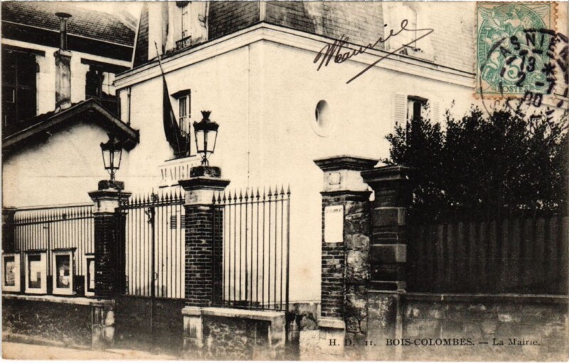 Carte postale ancienne Colombes La Mairie à Colombes