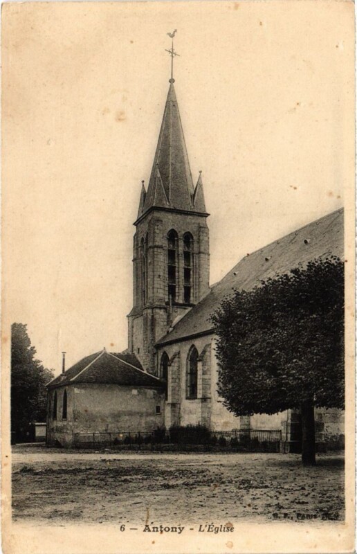 Carte postale ancienne Antony Eglise à Antony