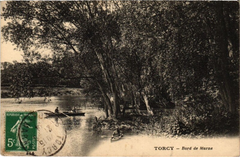 Carte postale ancienne Bord de Marne à Torcy