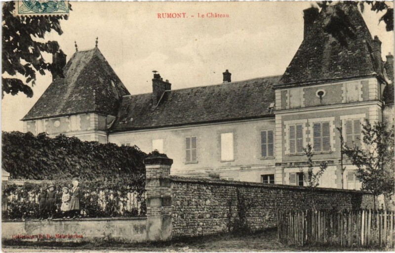 Carte postale ancienne Rumont Le Chateau France à Rumont