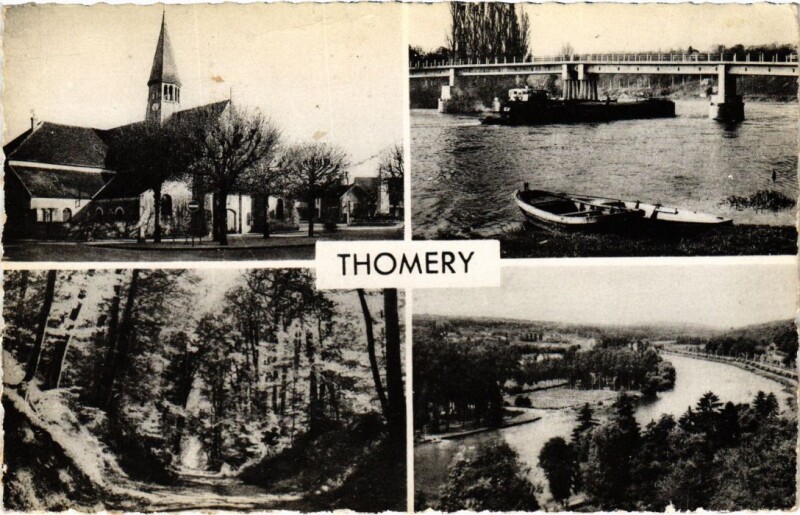 Carte postale ancienne Souvenir de Thomery France à Thomery