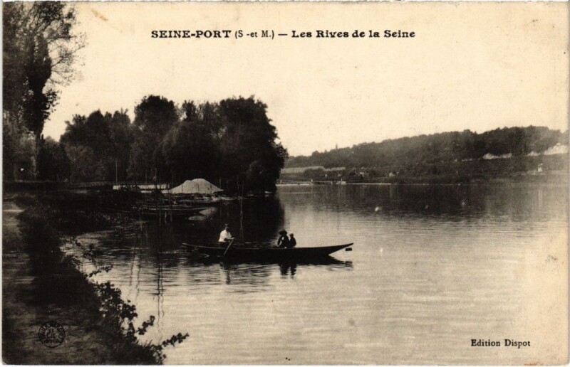 Carte postale ancienne Seine-Port Les Rives de la Seine France à Seine-Port