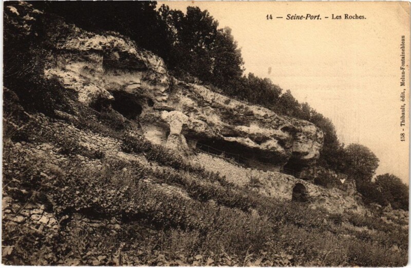 Carte postale ancienne Seine-Port Les Roches France à Seine-Port