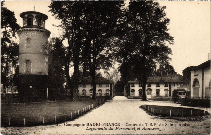 Carte postale ancienne Seine-Port Compagnie Radio France France à Seine-Port