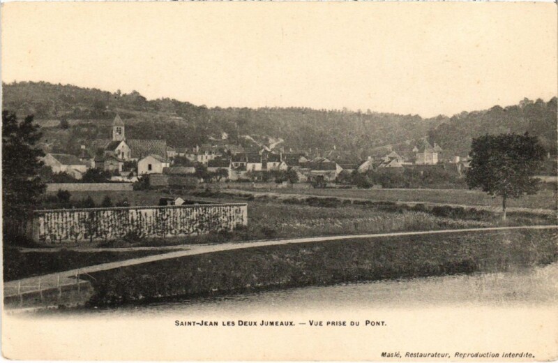 Carte postale ancienne Saint-Jean Vue prise du Pont France