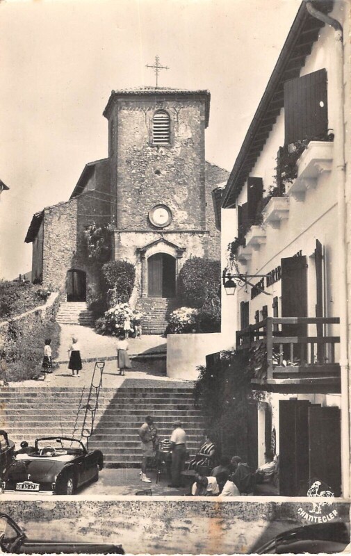 Carte postale ancienne Biriatou Eglise Basque à Biriatou