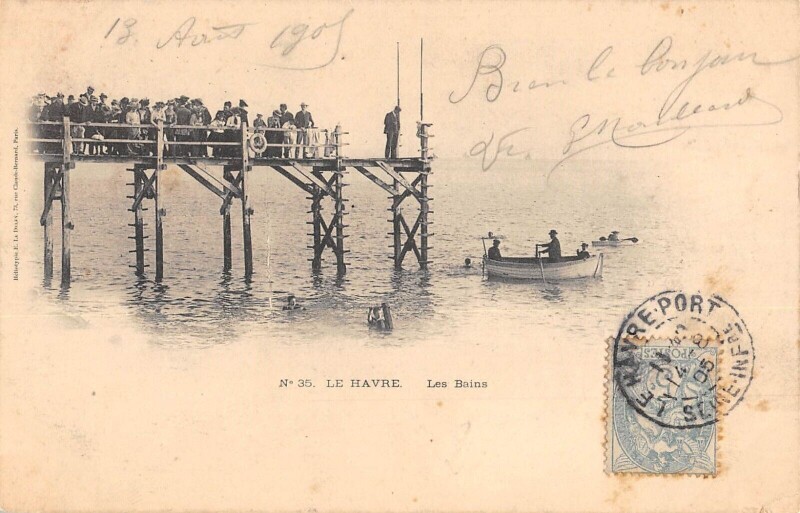 Carte postale ancienne Le Havre Les Bassins au Havre