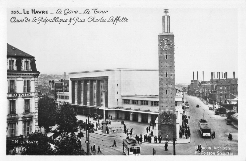 Carte postale ancienne Le Havre La Gare au Havre