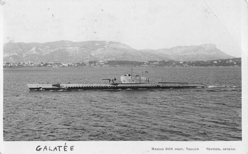 Carte postale ancienne Toulon Cuirasse Galatee à Toulon