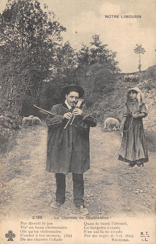 Carte postale ancienne Notre Milousin Le Cabretaire