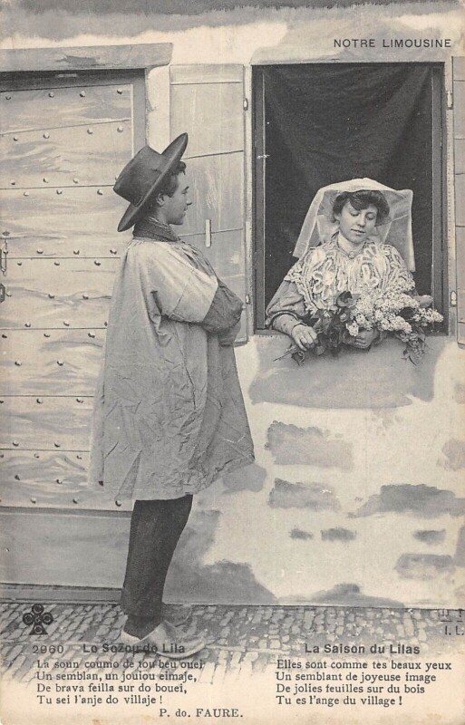 Carte postale ancienne Notre Limousine Saison Du Lilas
