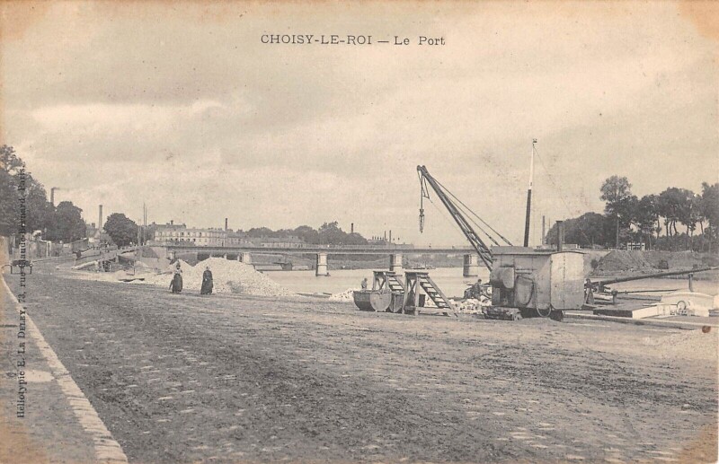 Carte postale ancienne Choisy Le Roi Le Port à Choisy-le-Roi