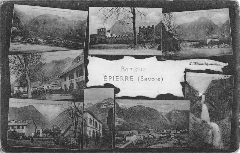 Carte postale ancienne Bonjour Epierre Savoie