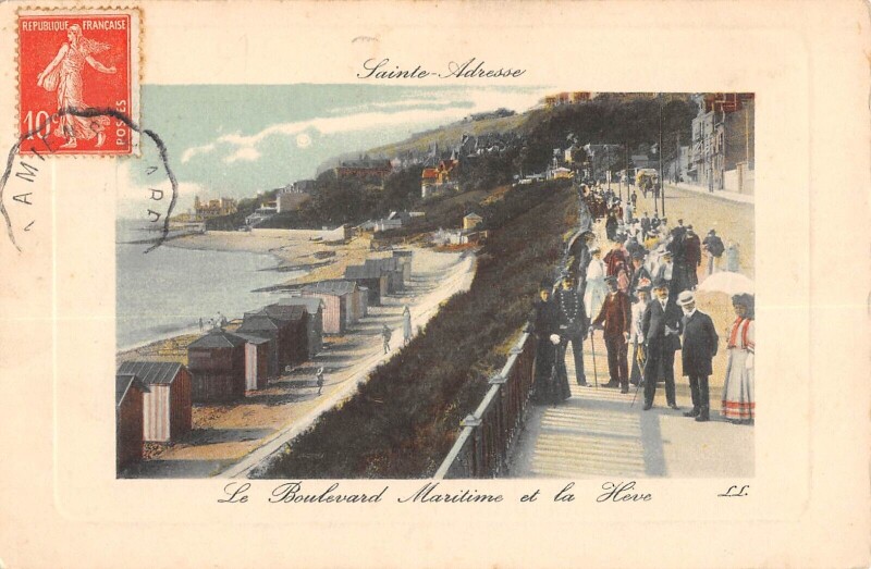 Carte postale ancienne Le Havre Bd Maritime De La Heve au Havre