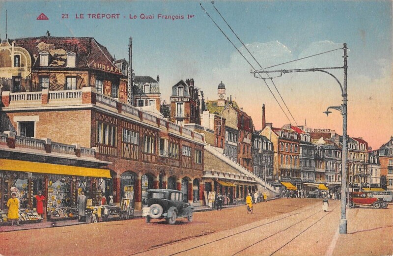 Carte postale ancienne Le Treport Quai Francois 1ER