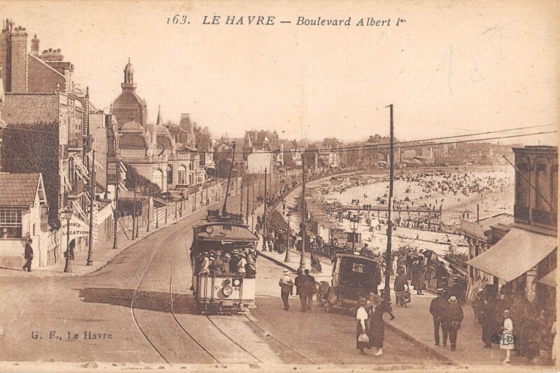 Carte postale ancienne Le Havre Boulevard Albert 1ER au Havre