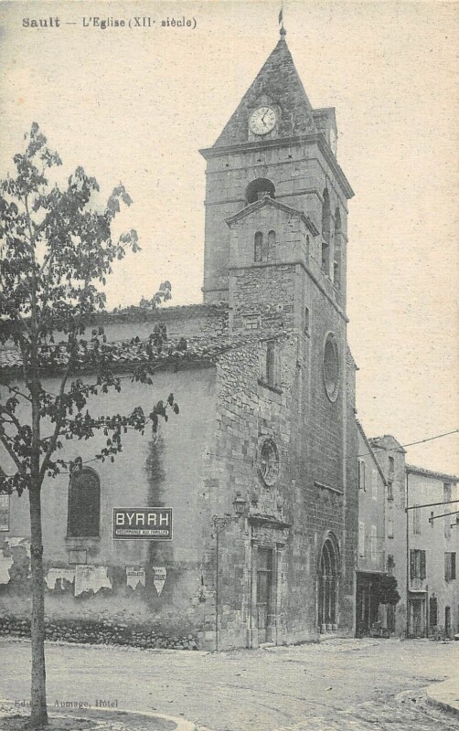 Carte postale ancienne Sault eglise à Sault