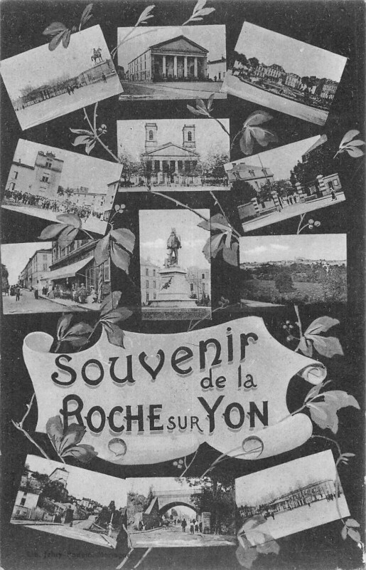 Carte postale ancienne Souvenir De La Roche Sur Yon à La Roche-sur-Yon