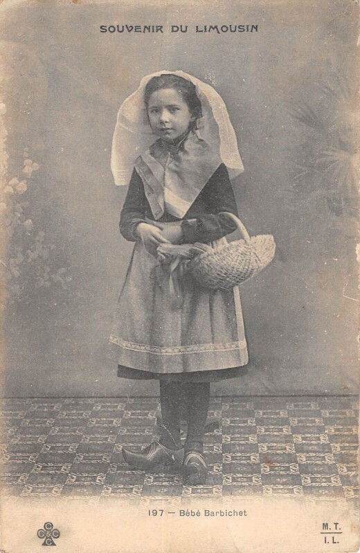 Carte postale ancienne Limousin Bebe Barbichet