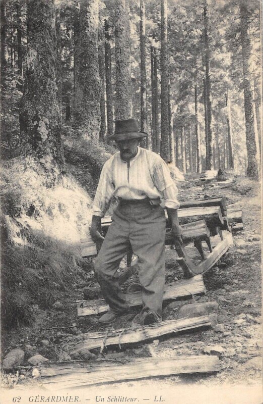 Carte postale ancienne Gerardmerun Schlitteur