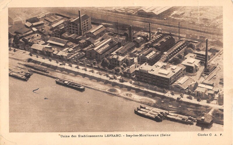 Carte postale ancienne Issy Les Moulineaux Usine Lefranc à Issy-les-Moulineaux