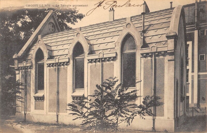 Carte postale ancienne Choisy Le Roi Temple Protestant à Choisy-le-Roi