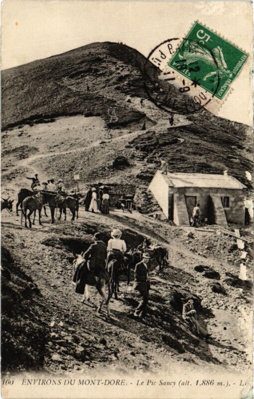Carte postale ancienne Mont-Dore Le Pic Sancy France à Mont-Dore